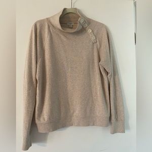 J. Crew Button Turtleneck